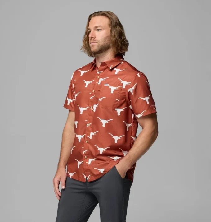 Camisa PFG Super Slack Tide™ para hombre universitario – Texas Camisa PFG Super Slack Tide™ para hombre universitario – Texas