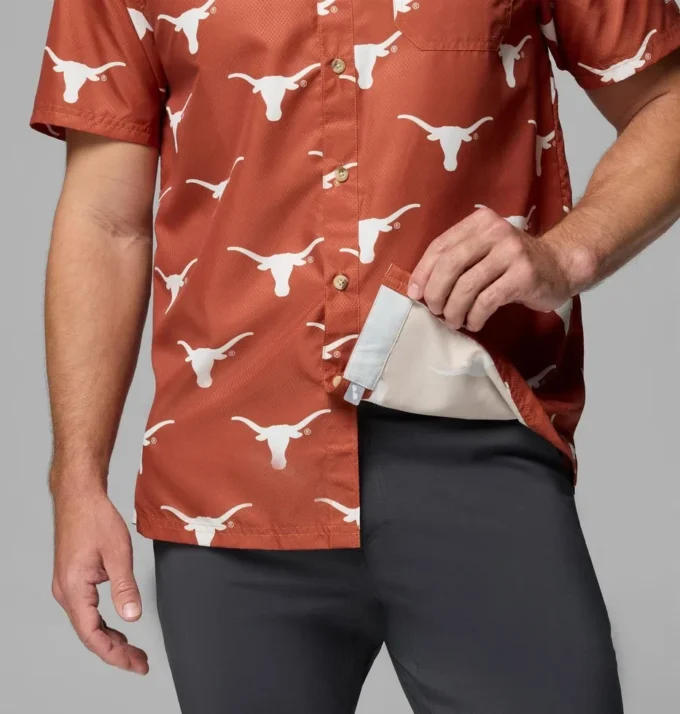 Camisa PFG Super Slack Tide™ para hombre universitario – Texas Camisa PFG Super Slack Tide™ para hombre universitario – Texas