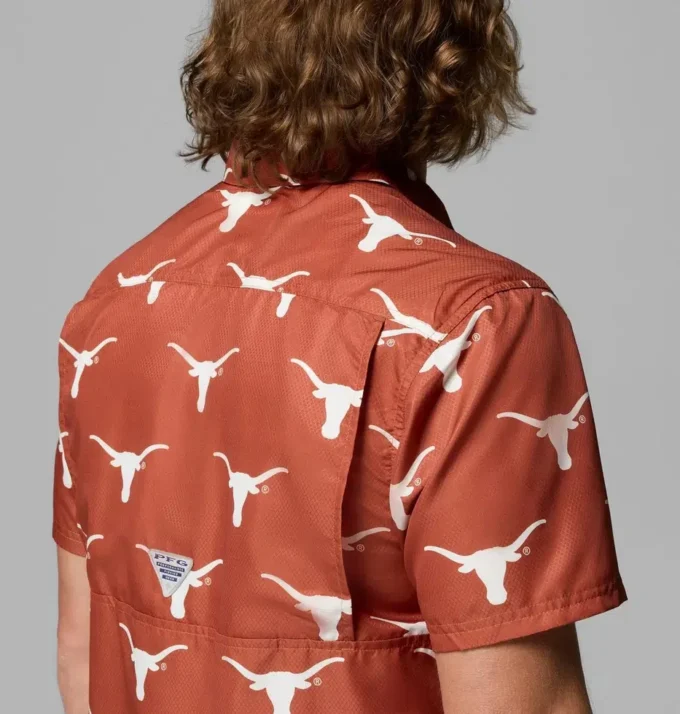 Camisa PFG Super Slack Tide™ para hombre universitario – Texas Camisa PFG Super Slack Tide™ para hombre universitario – Texas
