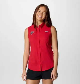 Camisa sin mangas PFG Tamiami™ para mujer – Atlanta Falcons