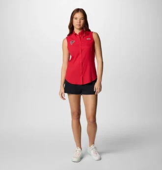 Camisa sin mangas PFG Tamiami™ para mujer – Atlanta Falcons