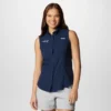 Camisa sin mangas PFG Tamiami™ para mujer – New England Patriots