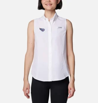 Camisa sin mangas PFG Tamiami™ para mujer – Tennessee Titans Camisa sin mangas PFG Tamiami™ para mujer – Tennessee Titans