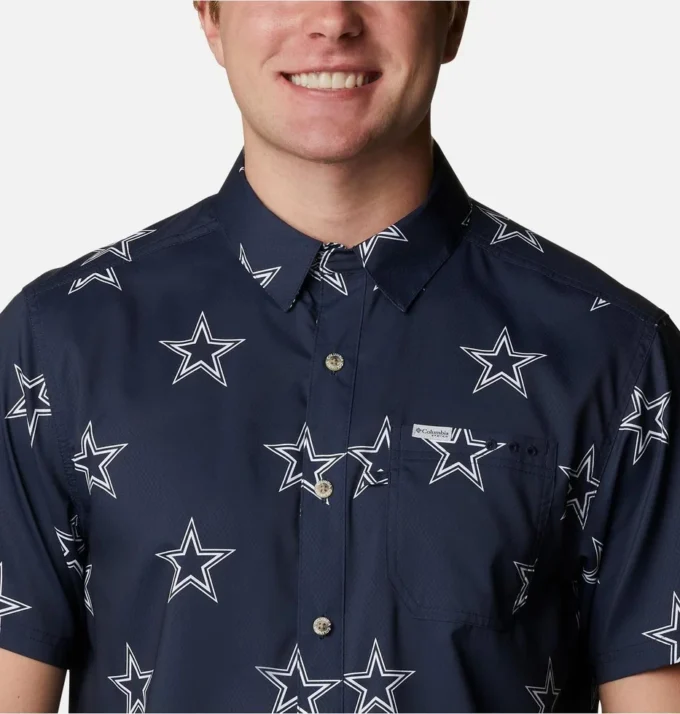 Camisa Super Slack Tide PFG para hombre de los Dallas Cowboys Camisa Super Slack Tide PFG para hombre de los Dallas Cowboys