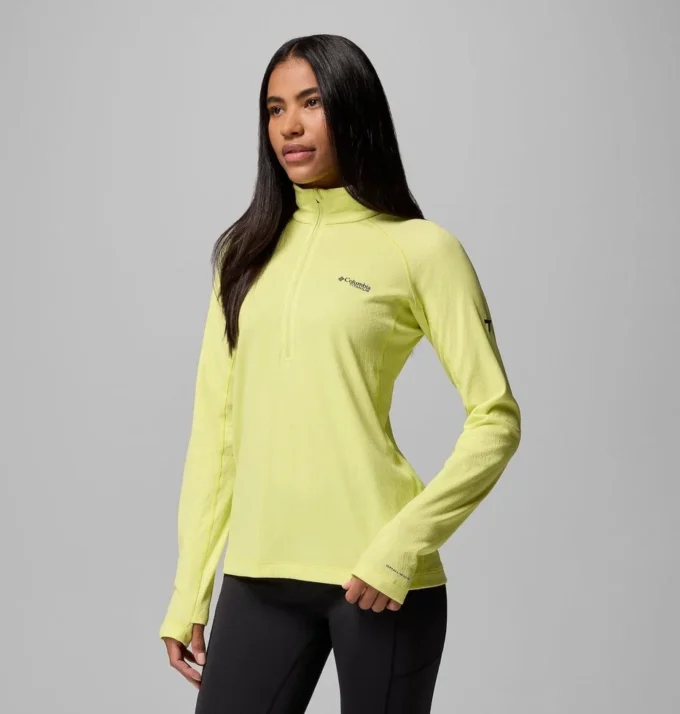 Camiseta con media cremallera DriVenture™ para mujer