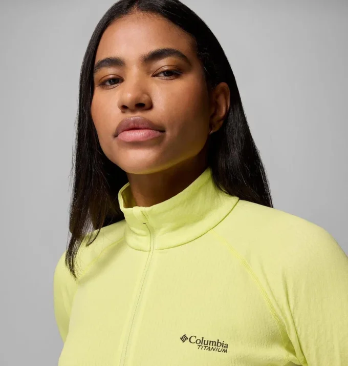Camiseta con media cremallera DriVenture™ para mujer