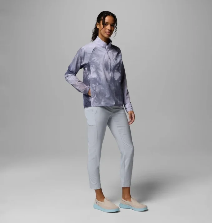 Camiseta con media cremallera PFG Uncharted™ Cloud para mujer