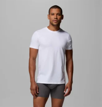 Camiseta de algodón elástico para hombre – Pack de 3