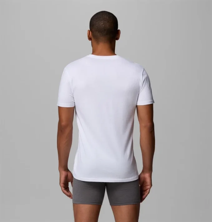 Camiseta de algodón elástico para hombre – Pack de 3