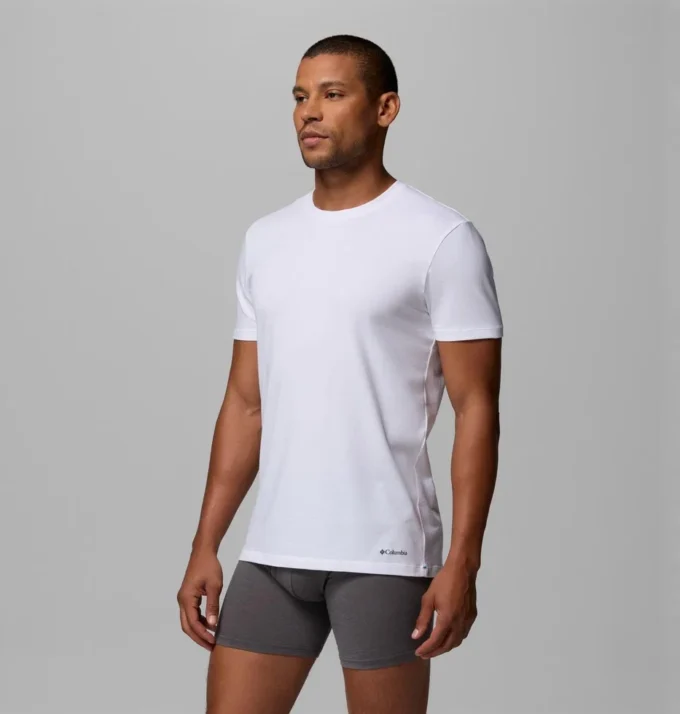 Camiseta de algodón elástico para hombre – Pack de 3