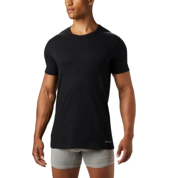 Camiseta de cuello redondo para hombre, corte clásico – Pack de 3