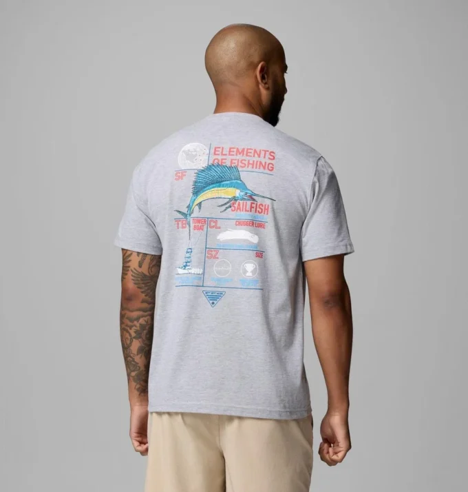 Camiseta de manga corta Anski Sailfish PFG para hombre