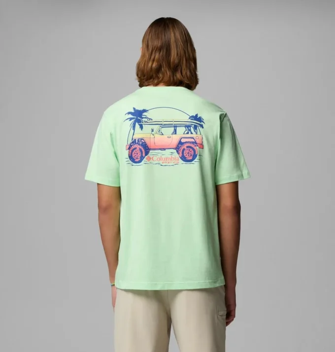 Camiseta de manga corta Beaching Truck PFG para hombre