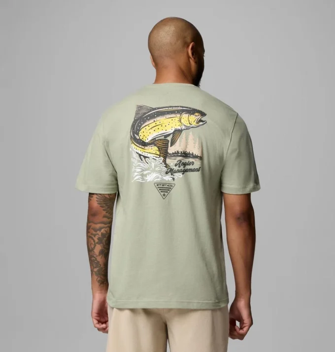 Camiseta de manga corta Charlie Trout PFG para hombre