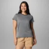 Camiseta de manga corta con cuello redondo para mujer BlueVista Hill™