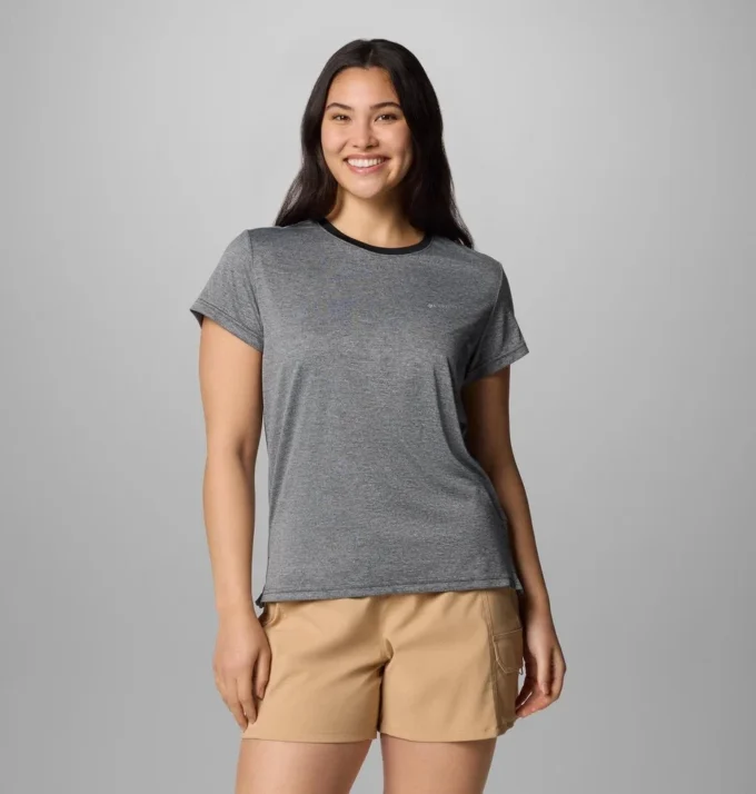 Camiseta de manga corta con cuello redondo para mujer BlueVista Hill™