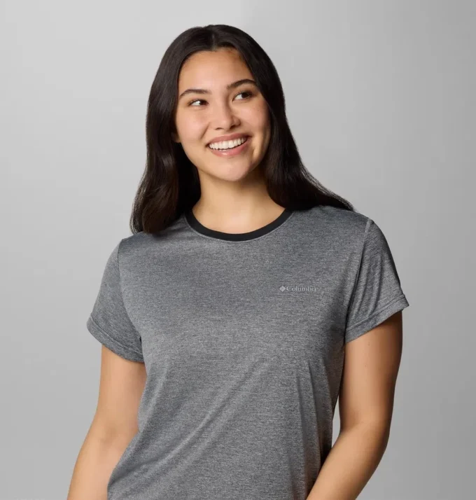 Camiseta de manga corta con cuello redondo para mujer BlueVista Hill™