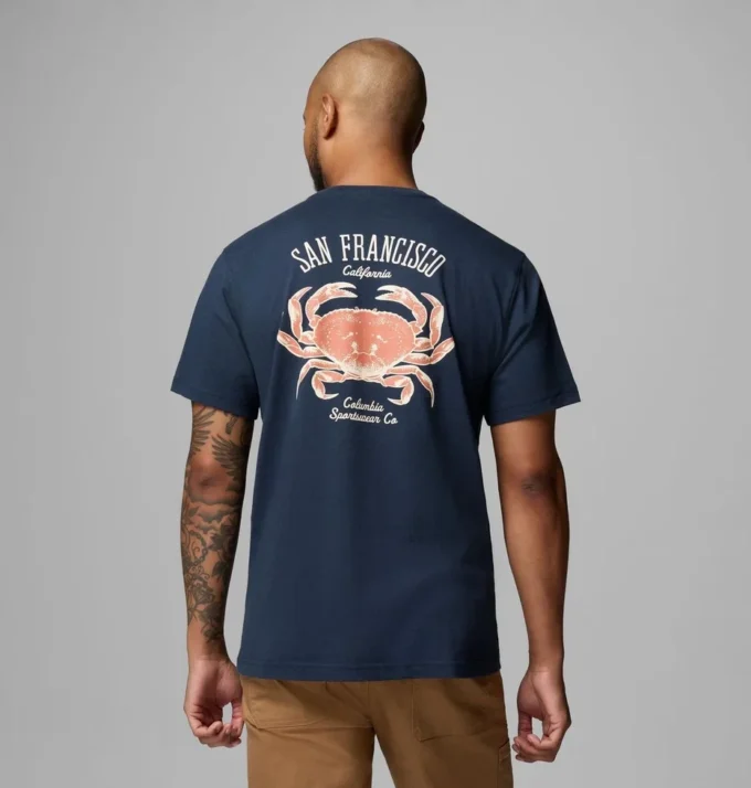 Camiseta de manga corta para hombre Dungeness SF CA CSC