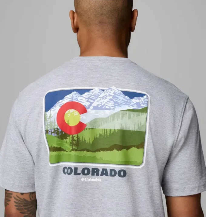 Camiseta de manga corta para hombre Flag CO CSC