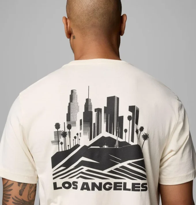 Camiseta de manga corta para hombre Los Angeles CA CSC