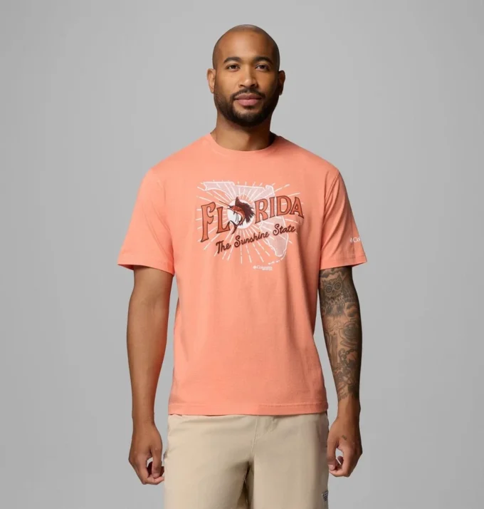 Camiseta de manga corta para hombre Vacation Marlin FL PFG