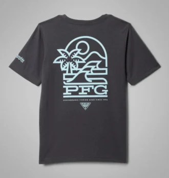 Camiseta de manga corta PFG™ Palm Waves para niño