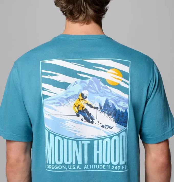 Camiseta de manga corta Steep Mt Hood OR CSC para hombre