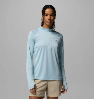 Camiseta de manga larga con cremallera corta PFG Tidal Tee™ para mujer