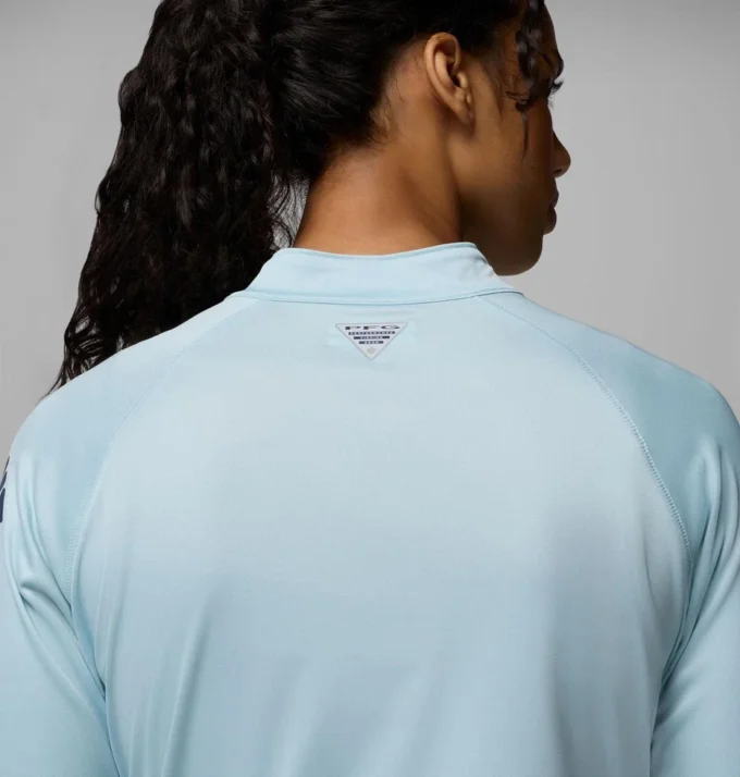 Camiseta de manga larga con cremallera corta PFG Tidal Tee™ para mujer