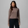 Camiseta de manga larga con cuello alto Granite Point™ para mujer