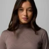 Camiseta de manga larga con cuello alto Granite Point™ para mujer