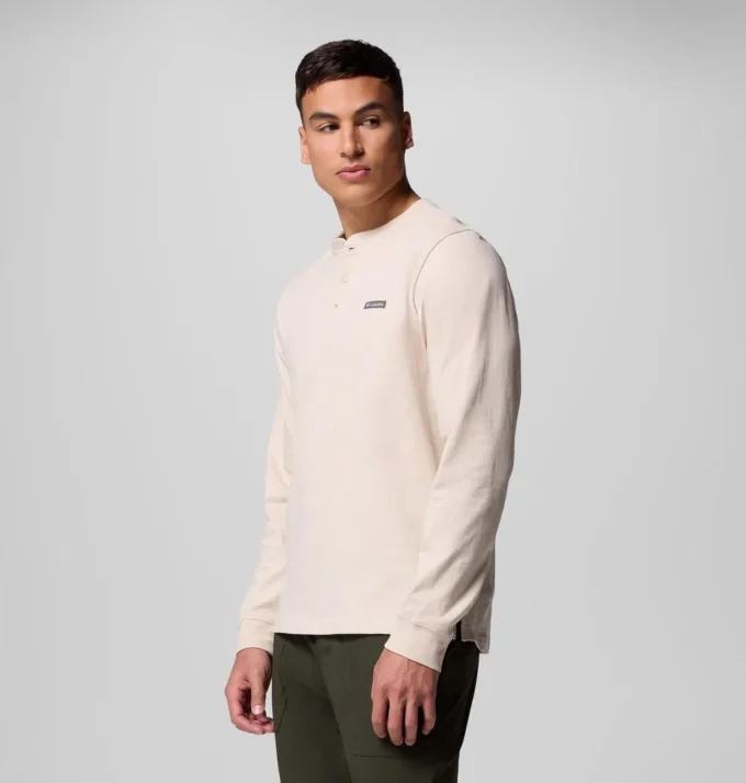 Camiseta de manga larga con cuello Henley Landroamer™ para hombre Camiseta de manga larga con cuello Henley Landroamer™ para hombre