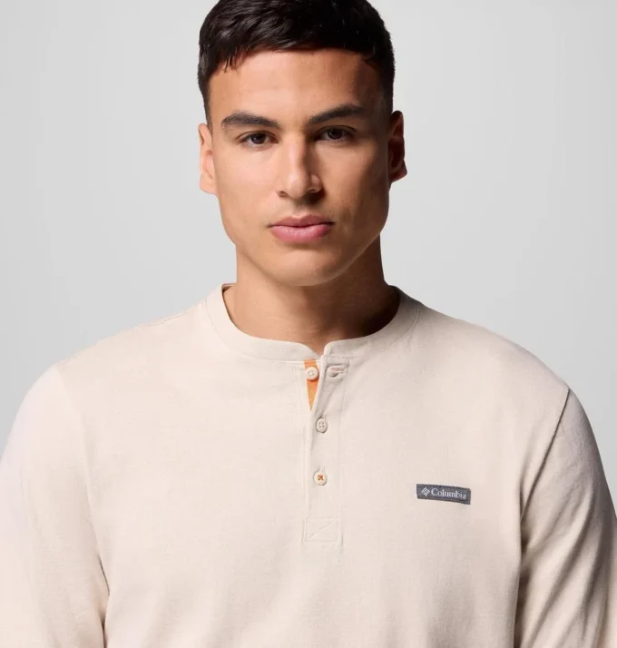 Camiseta de manga larga con cuello Henley Landroamer™ para hombre Camiseta de manga larga con cuello Henley Landroamer™ para hombre