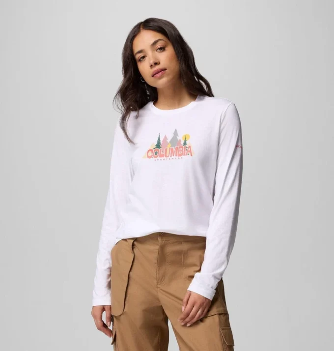 Camiseta de manga larga con estampado Ruby Springs™ para mujer