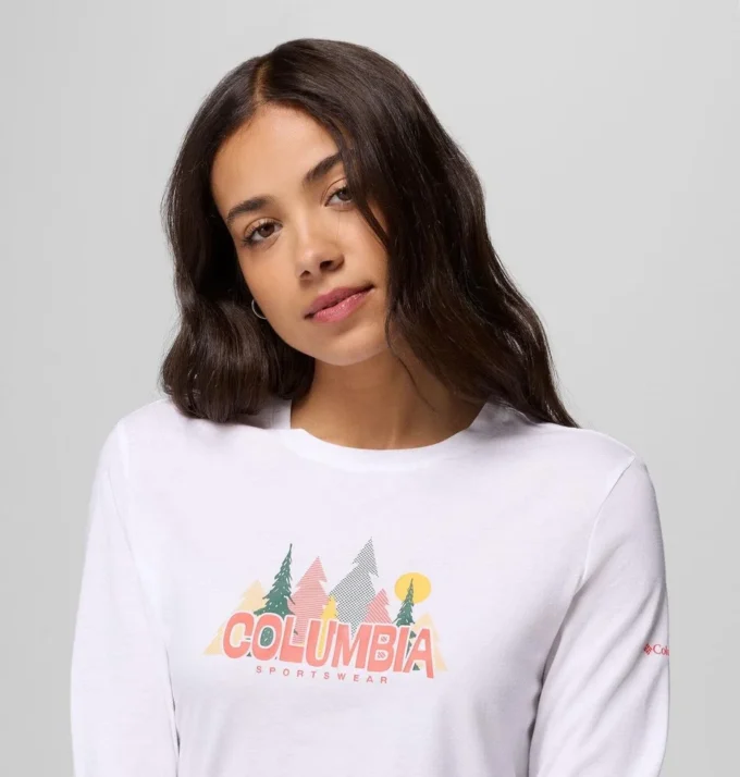 Camiseta de manga larga con estampado Ruby Springs™ para mujer