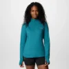 Camiseta de manga larga con media cremallera y malla Endless Trail™ para mujer