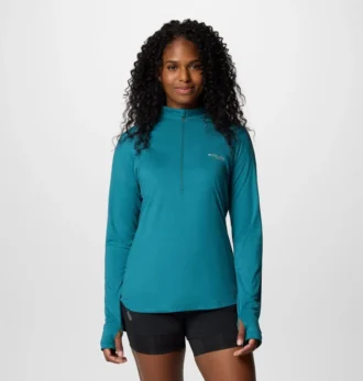 Camiseta de manga larga con media cremallera y malla Endless Trail™ para mujer Camiseta de manga larga con media cremallera y malla Endless Trail™ para mujer