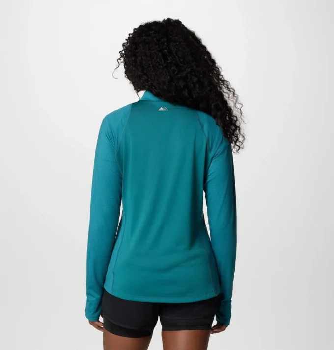 Camiseta de manga larga con media cremallera y malla Endless Trail™ para mujer