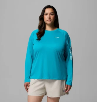 Camiseta de manga larga PFG Tidal Tee™ II para mujer – Tallas grandes