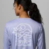 Camiseta de manga larga PFG Tidal Tee™ Palm Waves para mujer