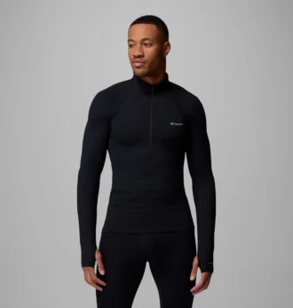 Camiseta interior de peso medio Omni-Heat™ con media cremallera para hombre