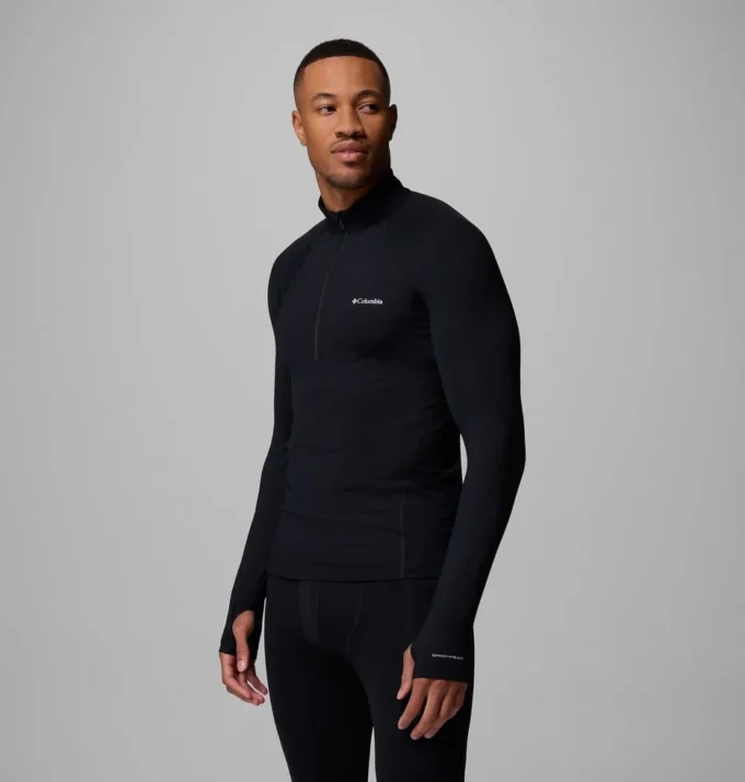 Camiseta interior de peso medio Omni-Heat™ con media cremallera para hombre Camiseta interior de peso medio Omni-Heat™ con media cremallera para hombre