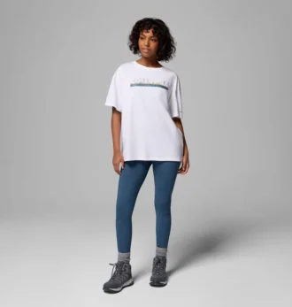 Camiseta oversize con gráfico Rolling Bend™ para mujer