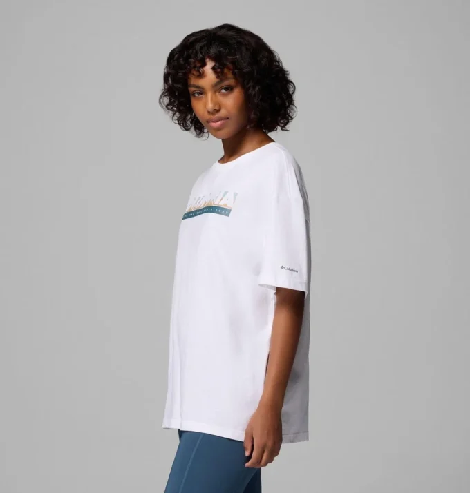 Camiseta oversize con gráfico Rolling Bend™ para mujer