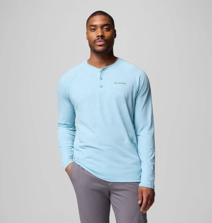 Camiseta Raglan Henley Thistletown Hills™ para hombre Camiseta Raglan Henley Thistletown Hills™ para hombre