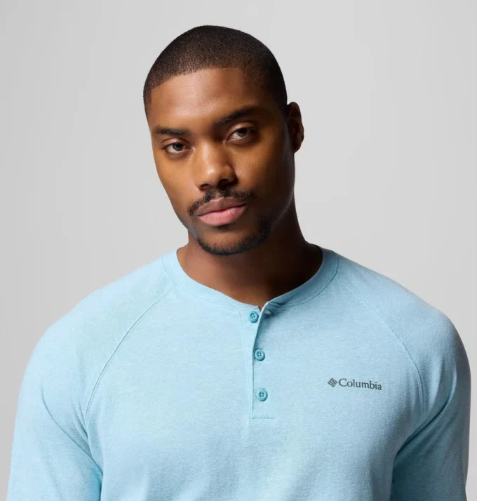 Camiseta Raglan Henley Thistletown Hills™ para hombre Camiseta Raglan Henley Thistletown Hills™ para hombre