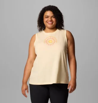 Camiseta sin mangas con estampado Ruby Springs™ para mujer – Tallas grandes