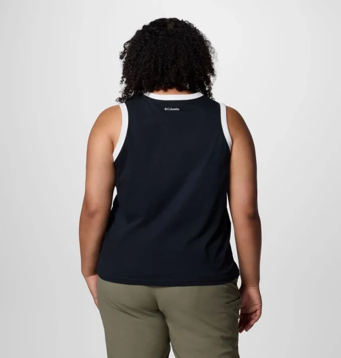 Camiseta sin mangas con gráfico Rolling Bend™ para mujer – Talla grande