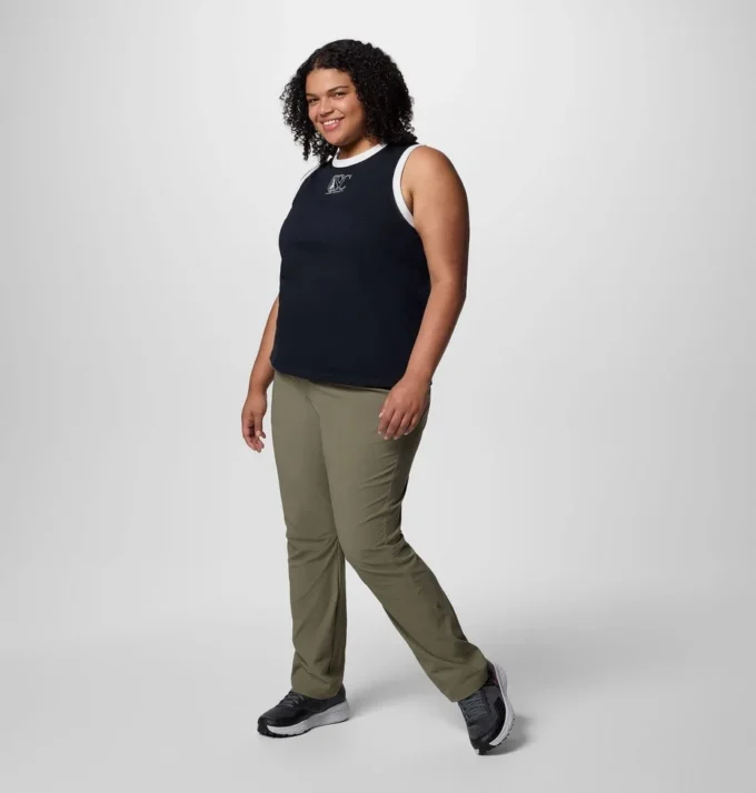 Camiseta sin mangas con gráfico Rolling Bend™ para mujer – Talla grande