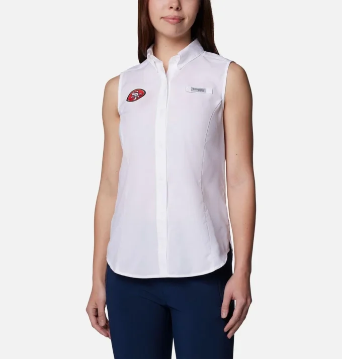 Camiseta sin mangas PFG Tamiami™ para mujer – San Francisco 49ers